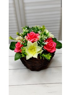 Букет цветов в корзине «Вдохновение»