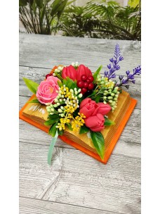 Букет цветов в кашпо «Книга 1»